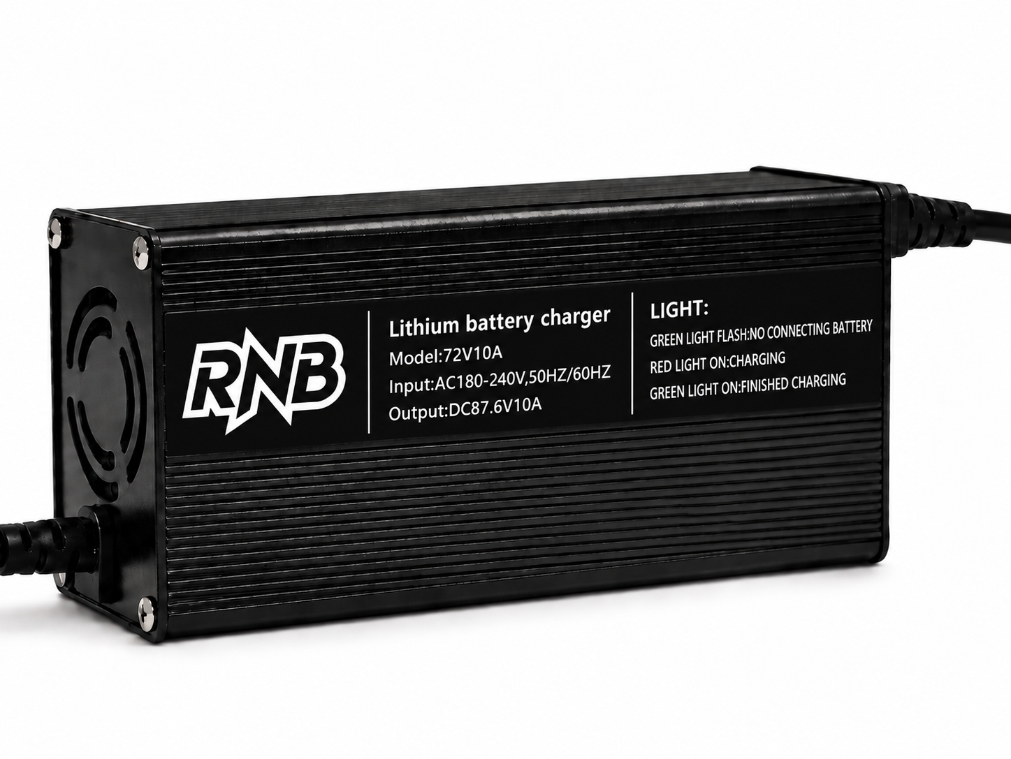 72V 10A RNB Lithium Phosphate Battery Charger  Model: 72V10A