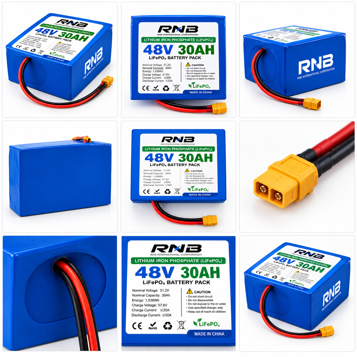 RNB LifePO4 48V 30AH Battery Pack for Ebike,motor cycle,auto rikshwa,etc.